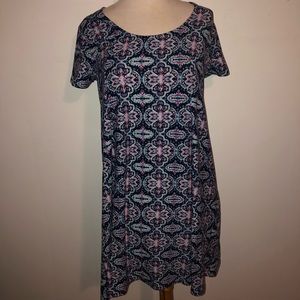 Pink Rose T-Shirt Dress